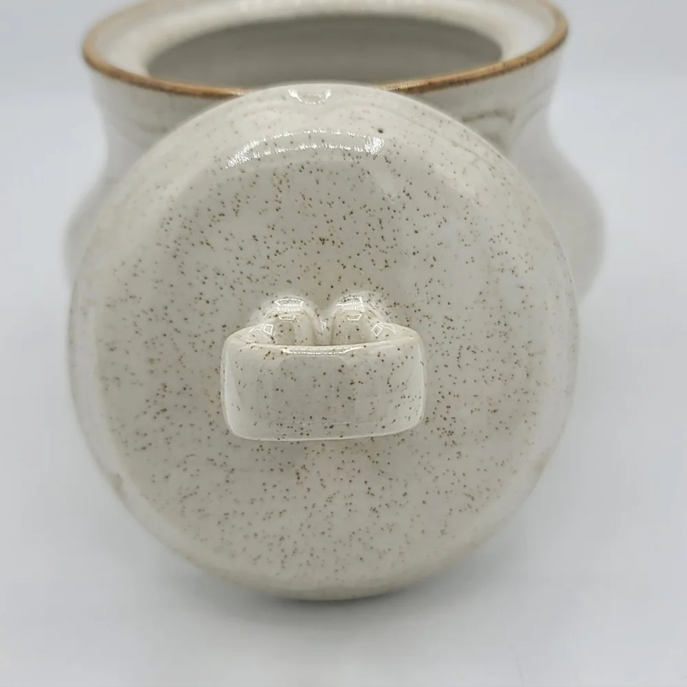 Ironstone Japan Creamer + Hearthside Baroque Sugar Bowl Speckled 70s Tableware